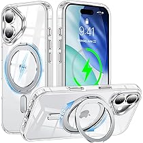 Amazon.co.jp: iPhone 16 用 ケース Magsafe対応 360°回転スタンド